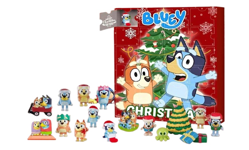 Image 2: Adventskalender mit 3D-Figuren mit Bluey-Motiven
