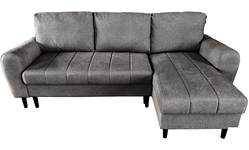 Image 12: DS Living Sienna 3 Seater Corner Sofa Bed with Storage