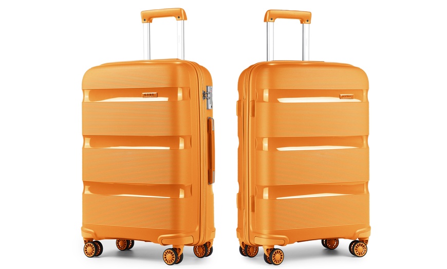 Image 23: KONO 20-inch Colourful PP Hard Shell Suitcase Hand Luggage with Lock
