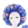 Image 13: Extra Large Long Hair Care Satin Bonnet Cap Night Sleep Hat Head Wrap Cover