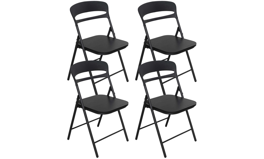 Image 6: Lot de 4 chaises pliables Isidora