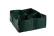 Raised Garden Planters Fabric Beds Grow Bags Planting Pots with 4 Divided Grids - Second Medium