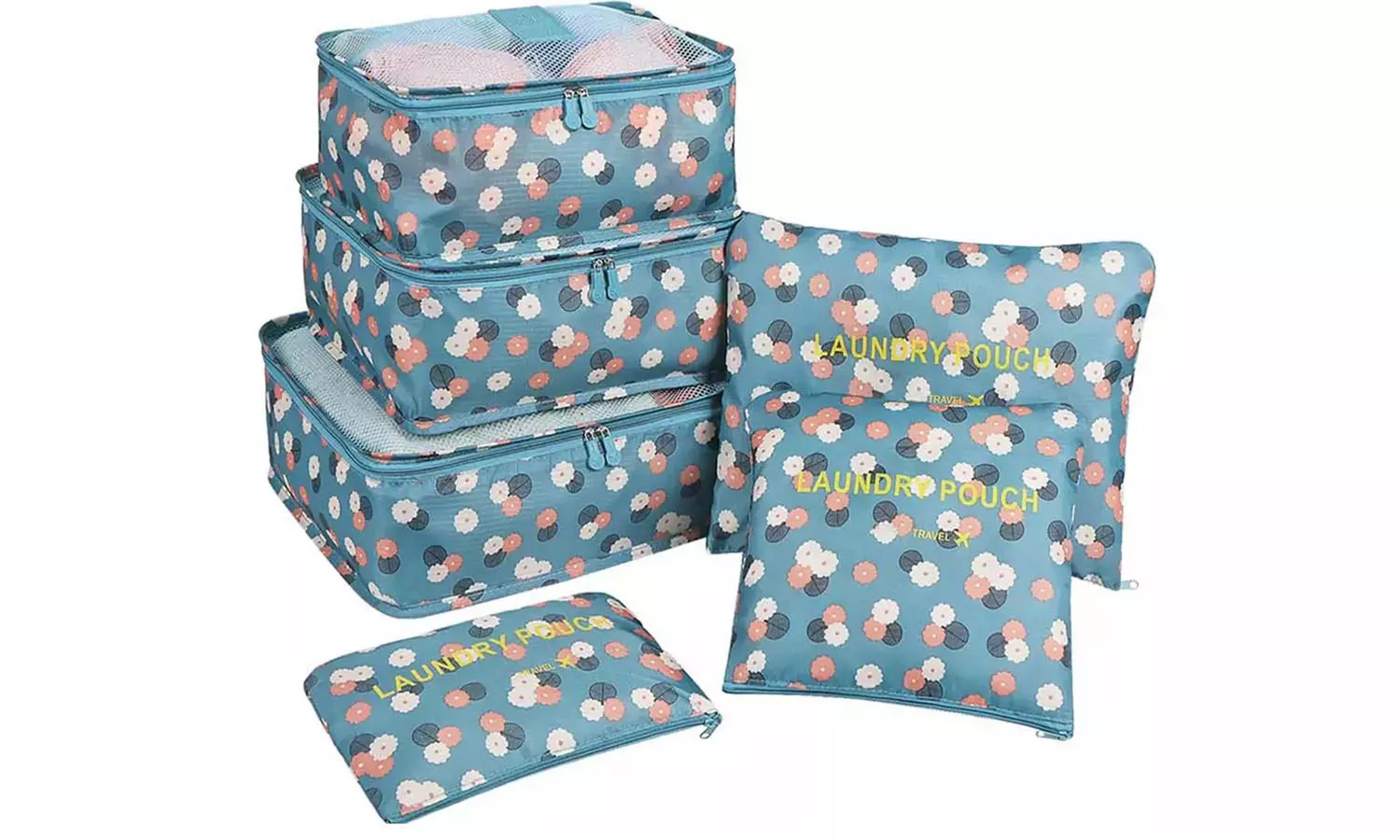 6 Pcs Travel Luggage Organizers; Colour Options Available