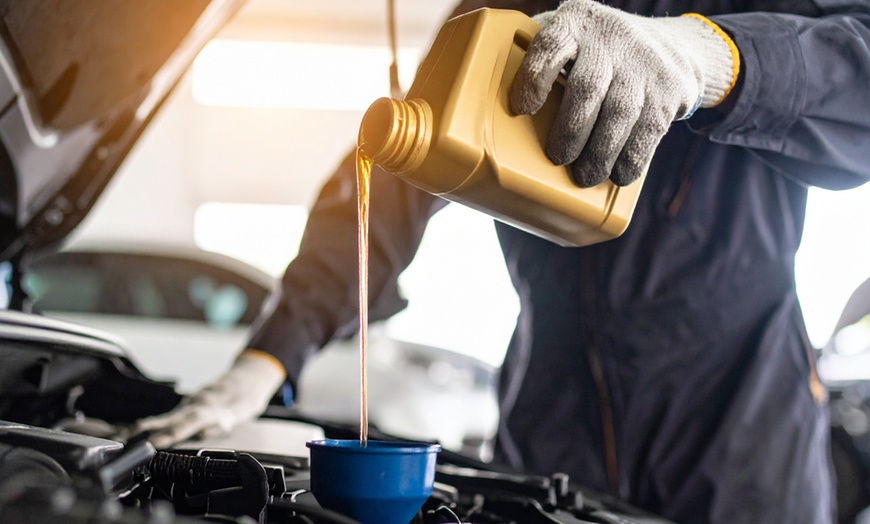 Image 1: Get Full Synthetic Oil Change with Filter for Your Vehicle