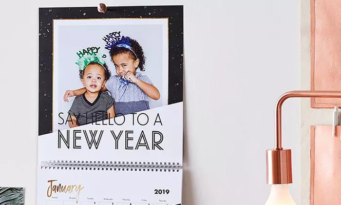 One 8"x11"12-Month Wall Calendar from Shutterfly (80% Off) - Second Medium