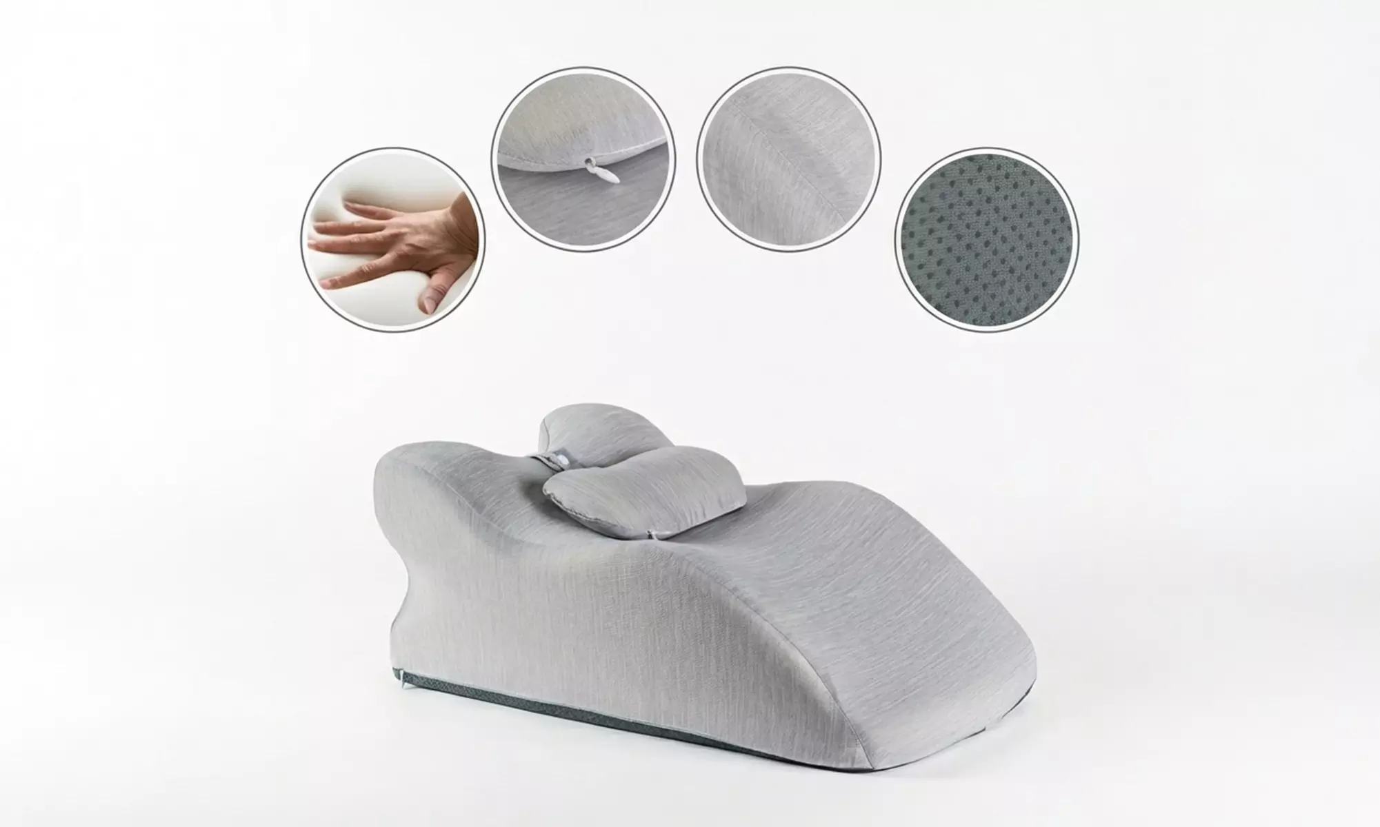I-Comfort – Ergonomisches Memory-Schaum-Kissen für Rücken und Nacken