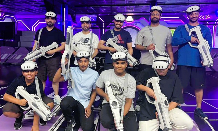 Image 1: Step Into Thrilling VR 360 Flight, SUper Glate or Arena For One or Two