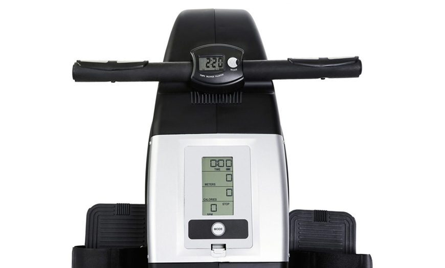 Image 11: Máquina de fitness de remo para casa con pantalla LCD