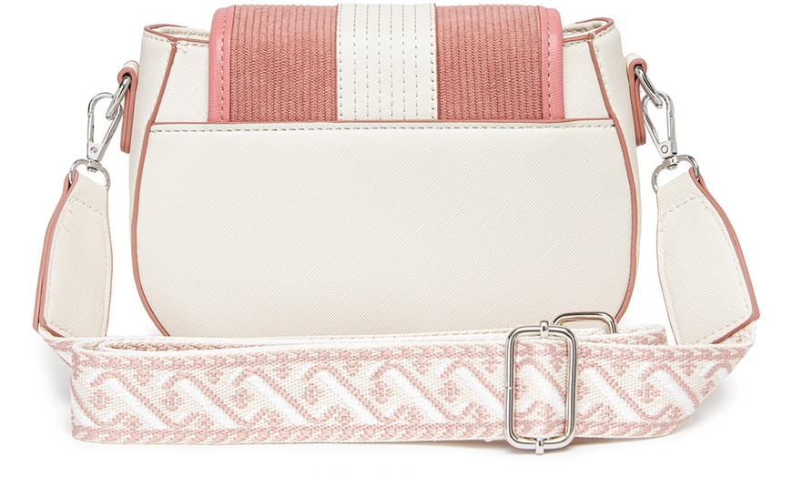 Image 9: Miss Lulu Women’s Crossbody Bag with Flap and Adjustable Strap