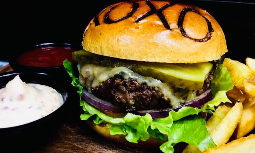 Image 2: Burger and Drink Combo for One, Two, or Four at XOXO Grill House 