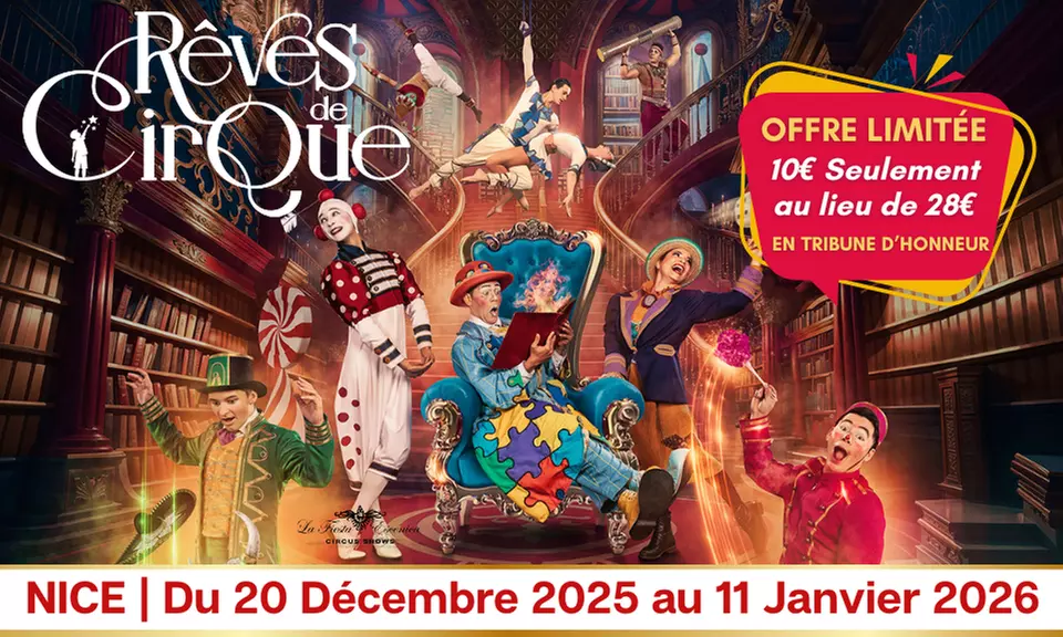 "Rêves de Cirque" du Circo Classico : une place pour une épopée magique à Nice (jusqu'à 67% de remise) - Primary Image