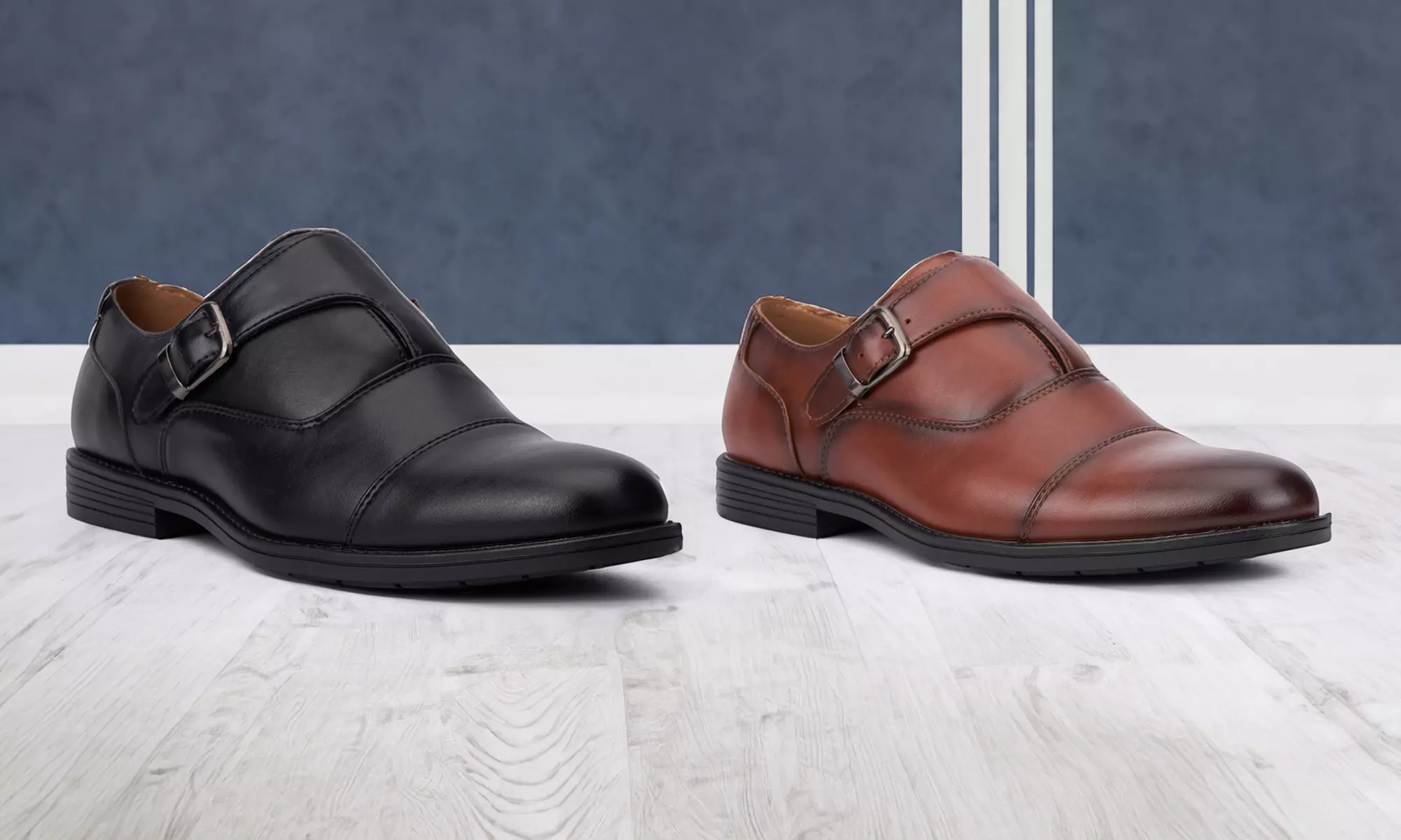 New York & Company Men's Marlon Monk Strap Dress Shoe