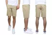Men's Flat-Front Slim Fit Cotton Stretch Chino Shorts (Sizes, 30-42) - Second Medium