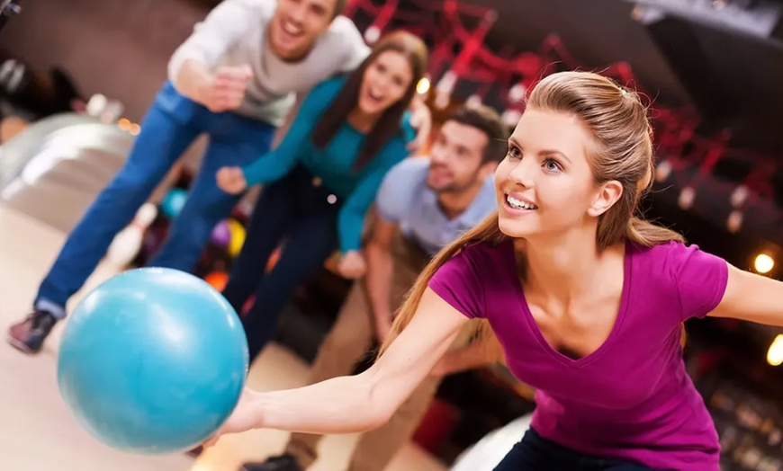 Image 2: Family Bowling & Meal Package for 4 –1 Game Each + Meal, Chips & Drink