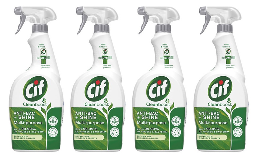 Image 3: Two or Four CIF Antibac and Shine Multi-Purpose Cleaner Spray 700ml