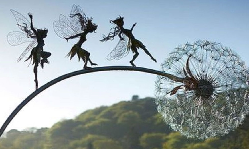 Image 5: Dandelion Flower Fairy Patio Decorative Ornament