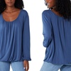 Image 7: Ladies Baggy Fit Ruched Neck Long Sleeve Top