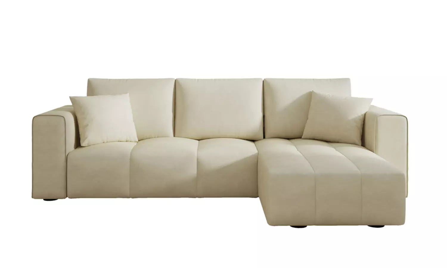 Canapé d'angle convertible 4 places avec coffre, Worthing, Kocoon