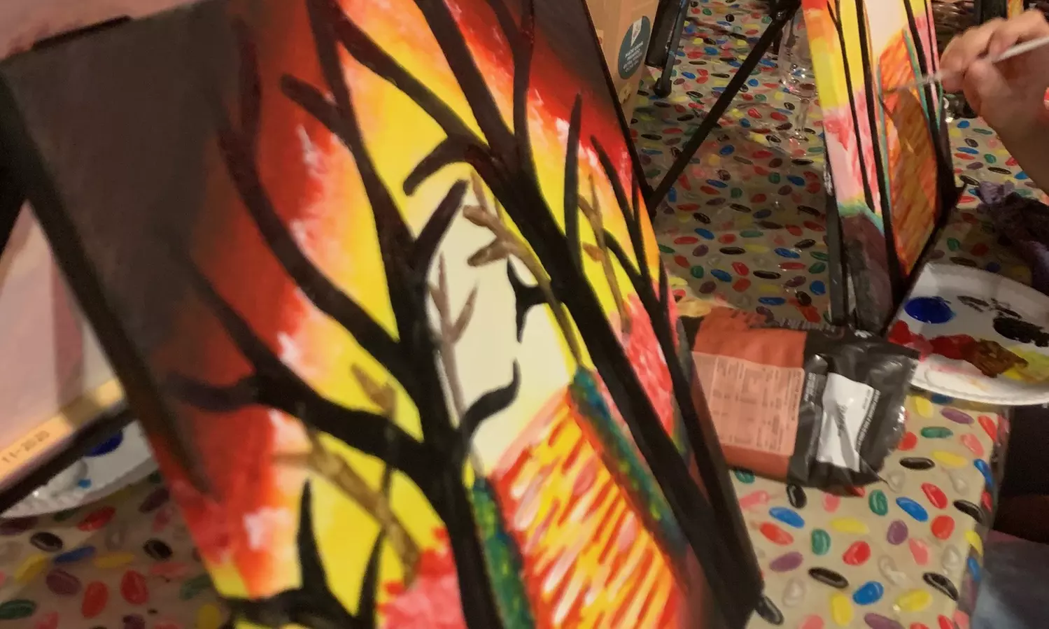 Paint and Sip Session