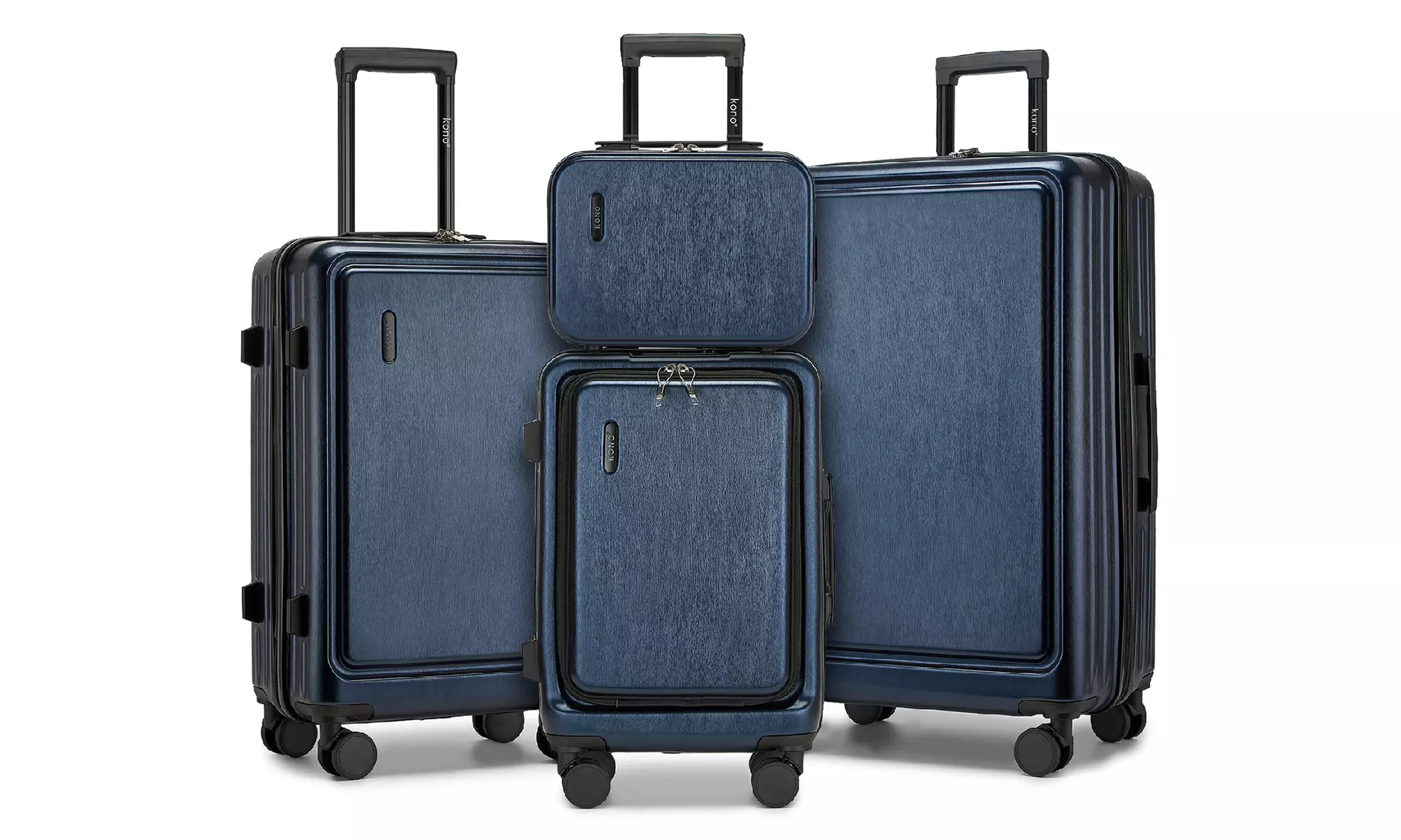 KONO Hardshell Luggage Set with TSA Lock and 360° Spinner Wheels