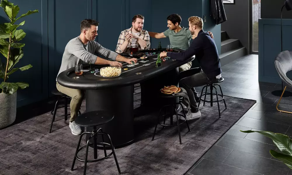 Home Deluxe LED-Pokertisch „Full house"