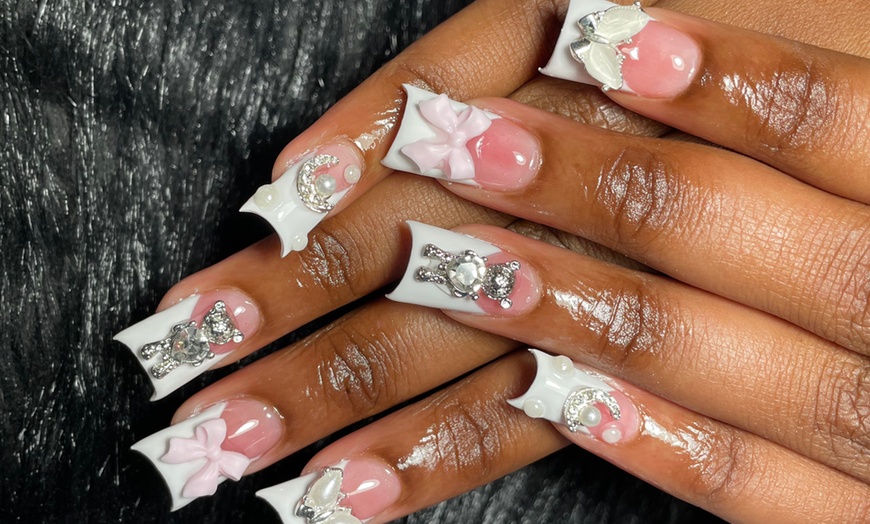 Image 20: Custom Freestyle Nail Sets in Short, Medium, or Long Lengths 