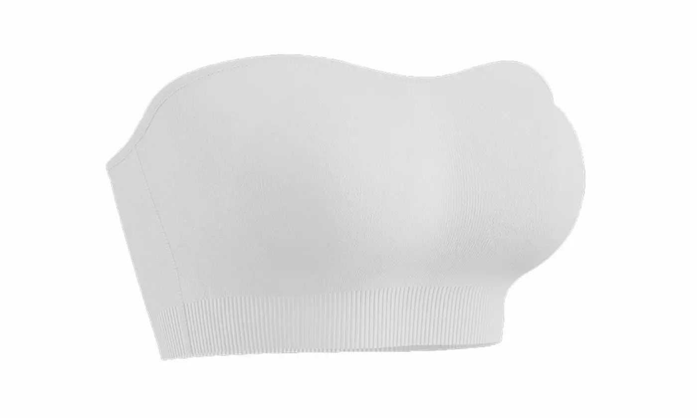 Women Strapless Bralette Seamless Bandeau Padded Tube Top Bra
