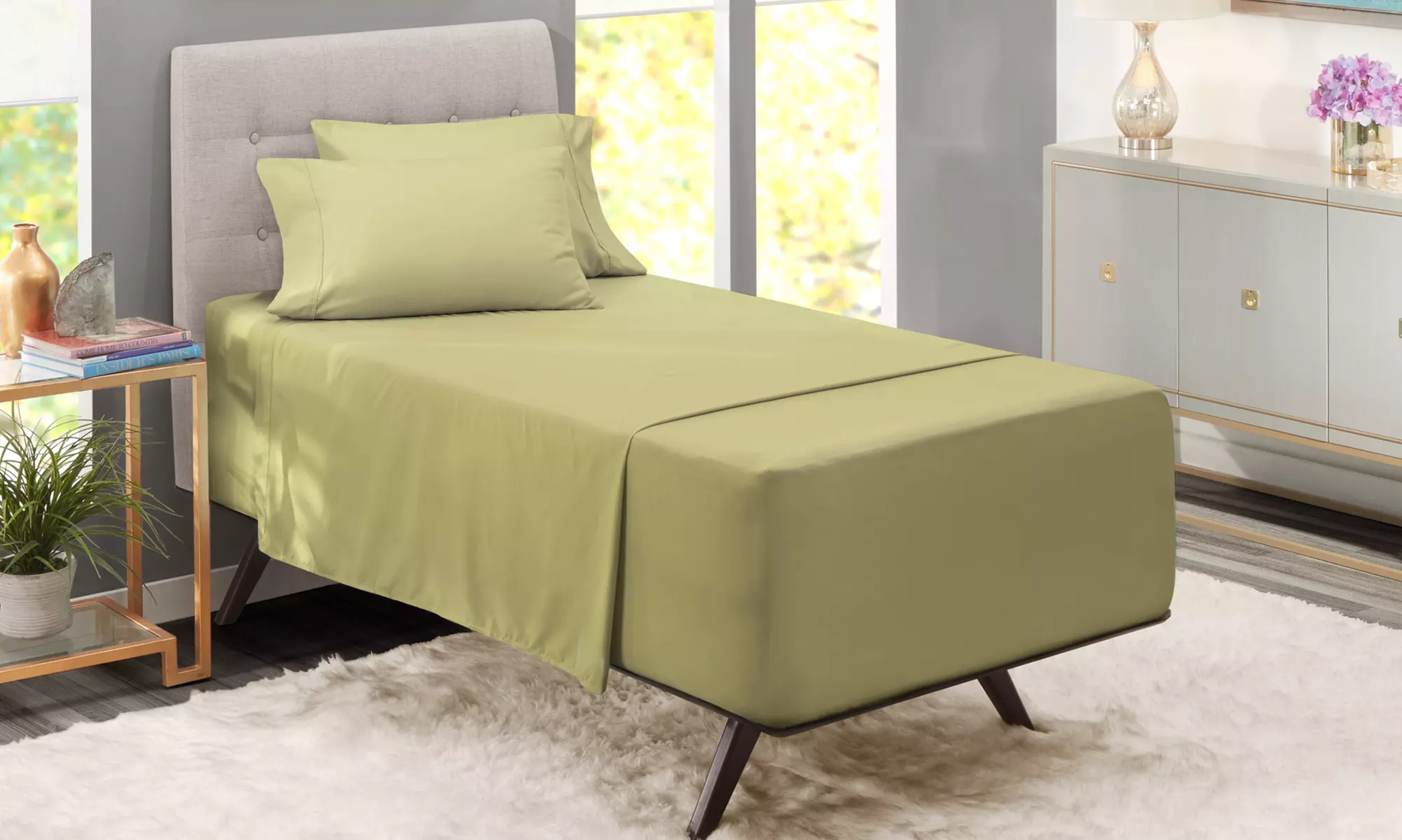 Nestl Extra Deep Pocket Sheets - 18-24 Inch Fitted Bed Sheet Set - 6 Piece