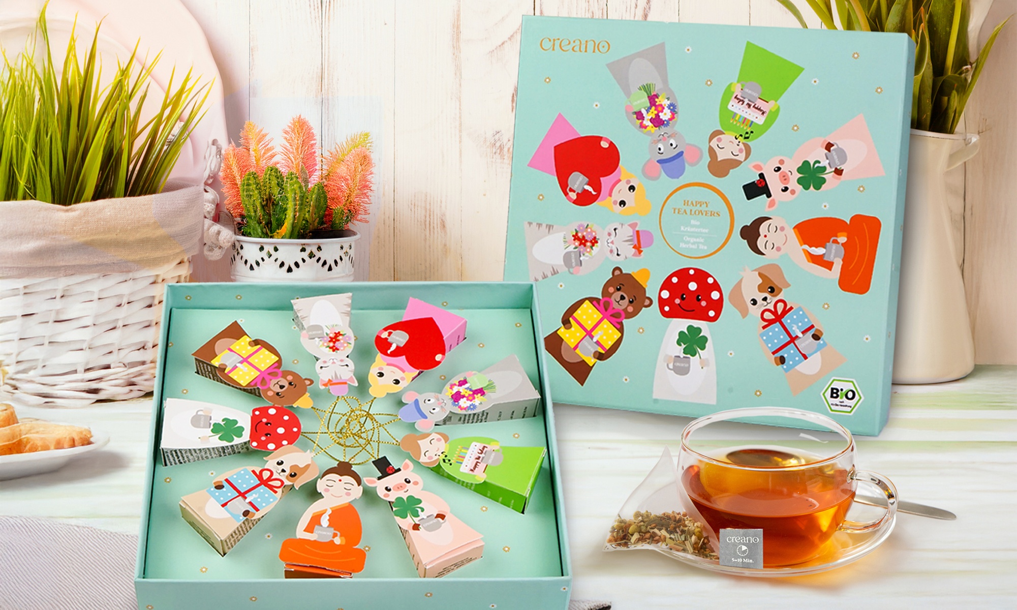 Creano Bio Kräutertee Geschenk-Set „Tea Lovers“ (bis 1,39€/Stk.)