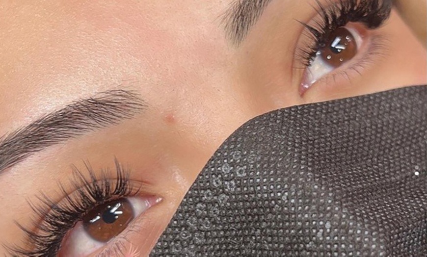 Image 10: Full Set of Classic Eyelash Extensions or 3D or 6D Volumes with Fill! 