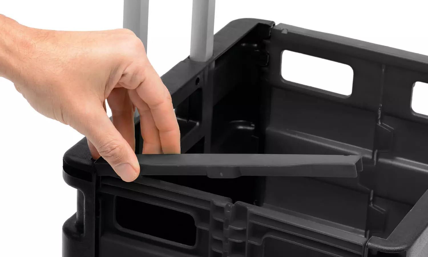 1x oder 2x XL Einkaufskiste mit Rollen - Second Medium