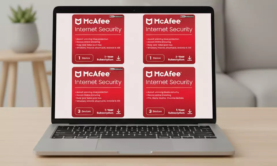 McAfee Internet Security 2025 para 1 o 3 dispositivos