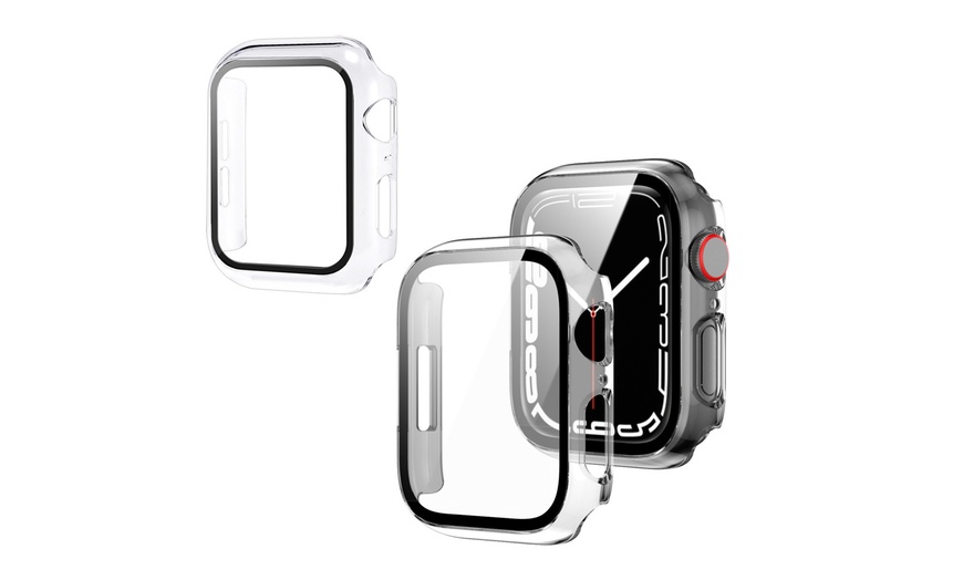 Image 8: One or Two Apple Watch Cases with Glass Protection