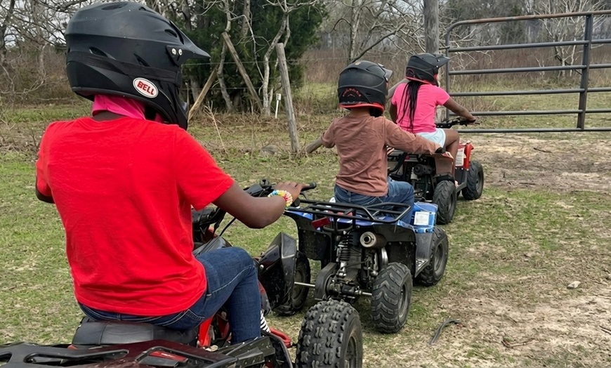 Image 4: Youth ATV Adventures: Guided 30-Minute Rides on a Scenic Ranch