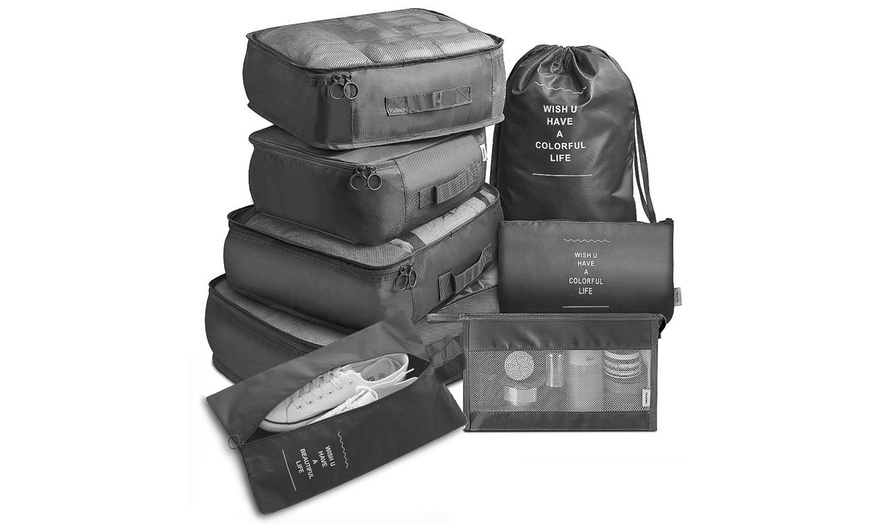 Image 4: 8-Piece Compact Travel Baggage Set in Assorted Colours