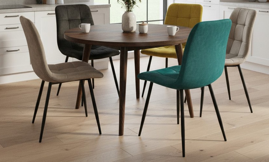 Image 1: Set 6 sedie Andromeda imbottite