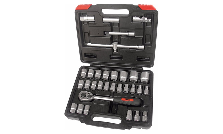 Image 1: Hilka 32-Piece Drive Socket Set