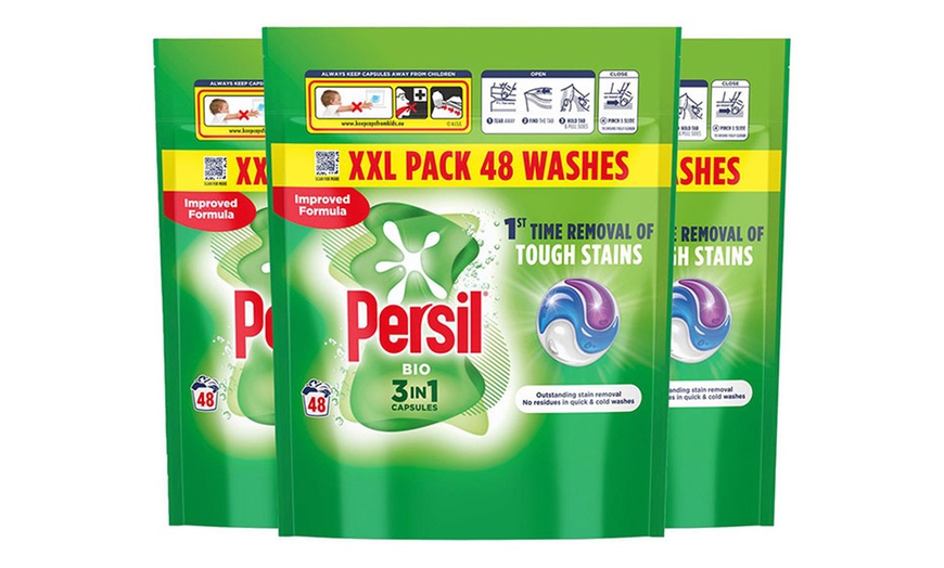 Image 2: Three Packs of Persil XXL 3-in-1 Washing Capsules - 48 Washes