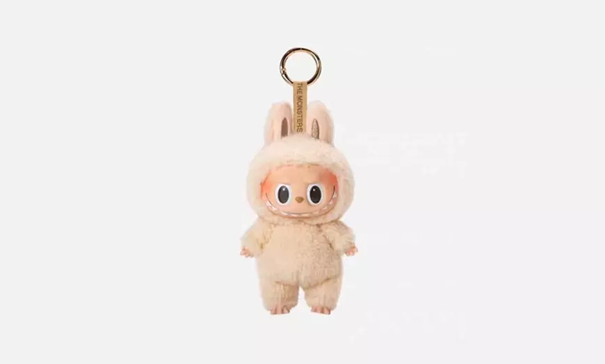 Image 7: Labubu Inspired Plush Monster Doll Keychain Bag Charm