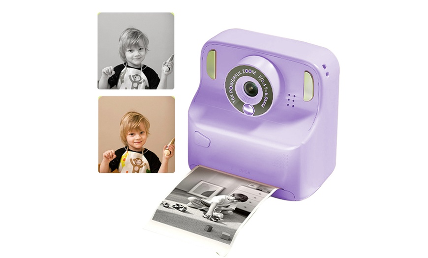 Image 12: Kids Instant Print Camera with Memory Card and 5 Rolls of Print Paper