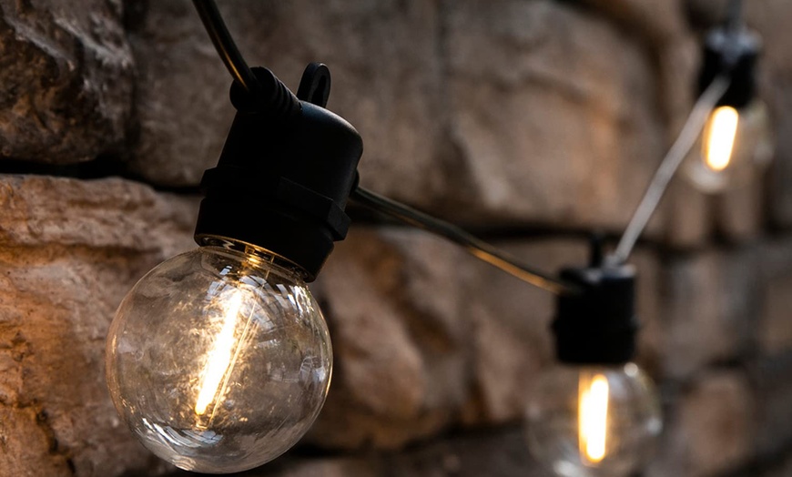 Image 10: Up to Three Sets of Garden Solar-Powered Retro-Style Bulb