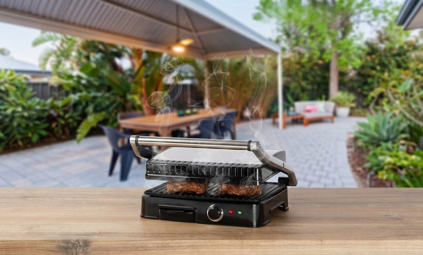 Image 2: Plancha gril et panini Bomann