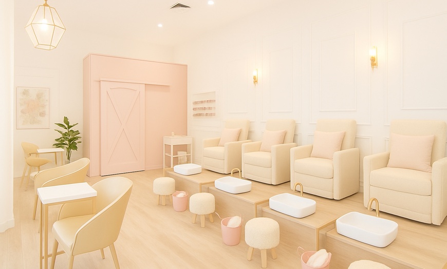 Image 1: Classic or Gelish Mani-Pedi, Gelish Mani with Classic Pedi and More