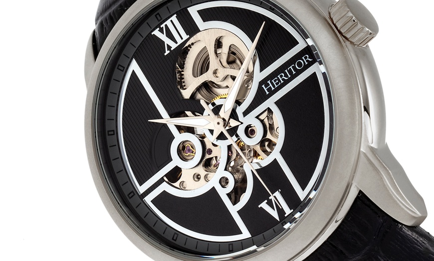 Image 10: Heritor Automatic Skeleton Watch