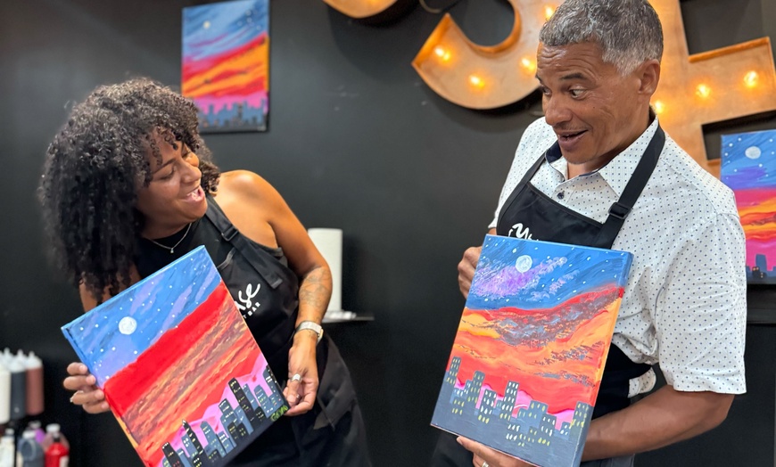 Image 8: Paint and Sip Experience for Two or Four at Muse Paintbar: Nashville