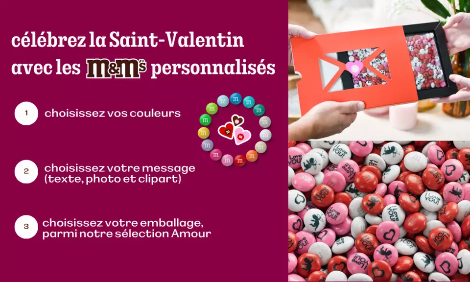 Bon d’achat M&M’S® : chocolats personnalisés & cadeaux gourmands