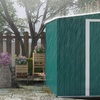 Image 3: Outsunny 7 x 5ft Galvanised Metal Garden Shed with Foundation