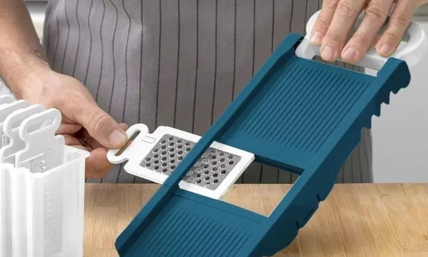 Image 6: Mandoline pliable 6-en-1 avec lames interchangeables Arthur Martin