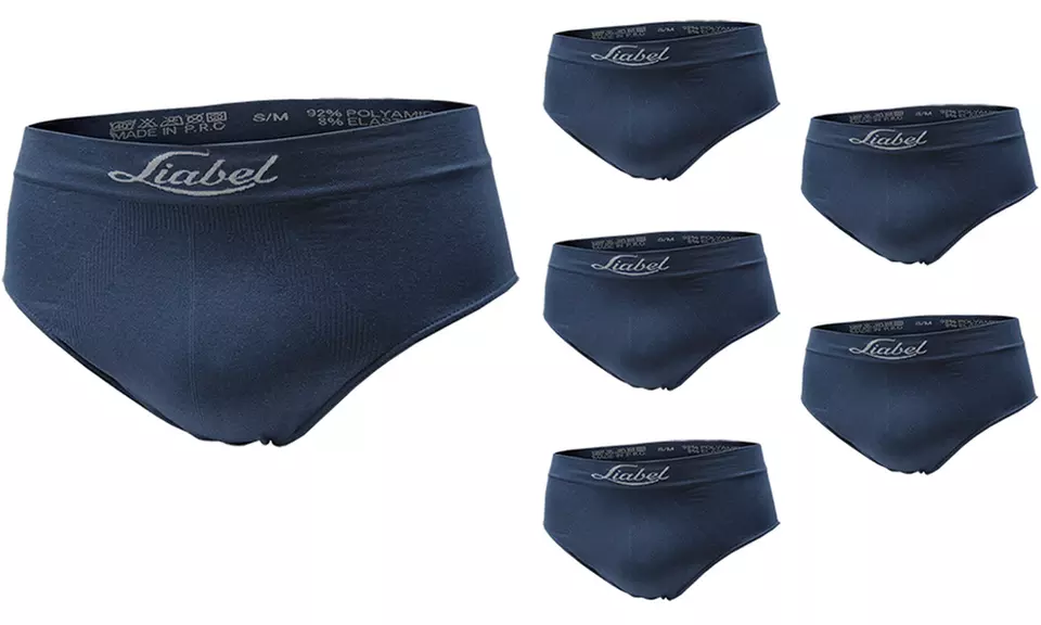 Pack de 6 calzoncillos sin costuras de Liabel
