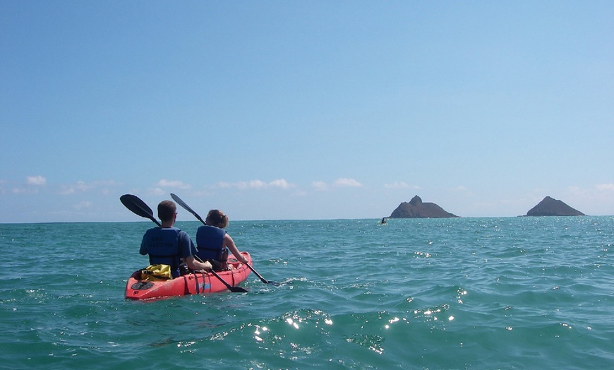 Image 2: Choice of 1-Hour eFoiling Lesson, 2-Hour Kayak / SUP Guided Tour for 2
